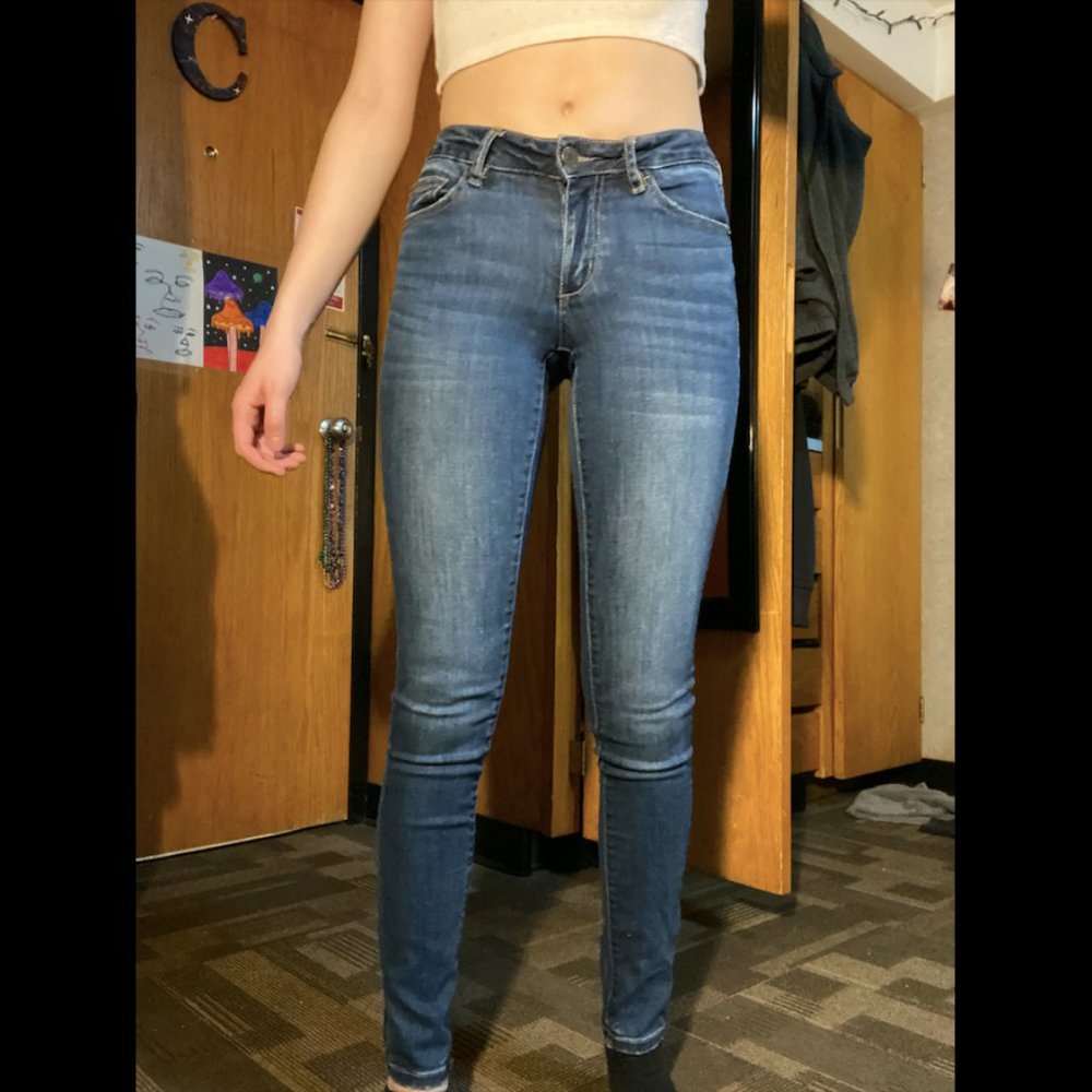 Garage Dark Wash Skinny Jeans Tall
